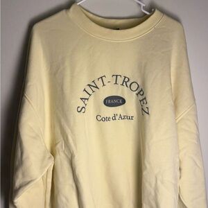 Wild Fable Light Yellow Sweatshirt